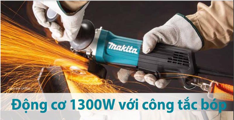 Makita GA5050 làm việc mạnh mẽ với công suất 1300W