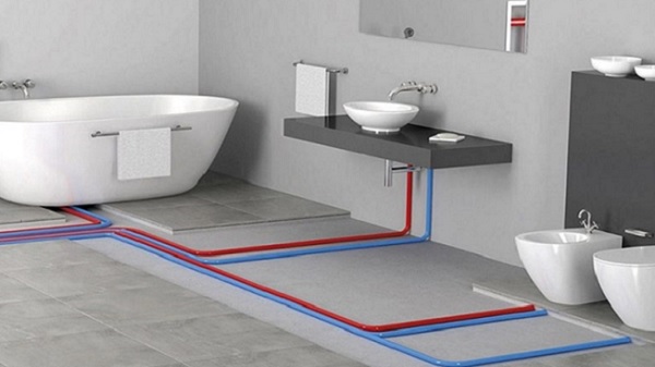 thiết kế đường ống nước nhà tắm