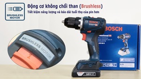 Top 5 máy khoan pin không chổi than Bosch khoan tốt, đáng tiền